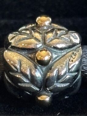 Authentic Pandora Holly Charm - Sterling & 14K